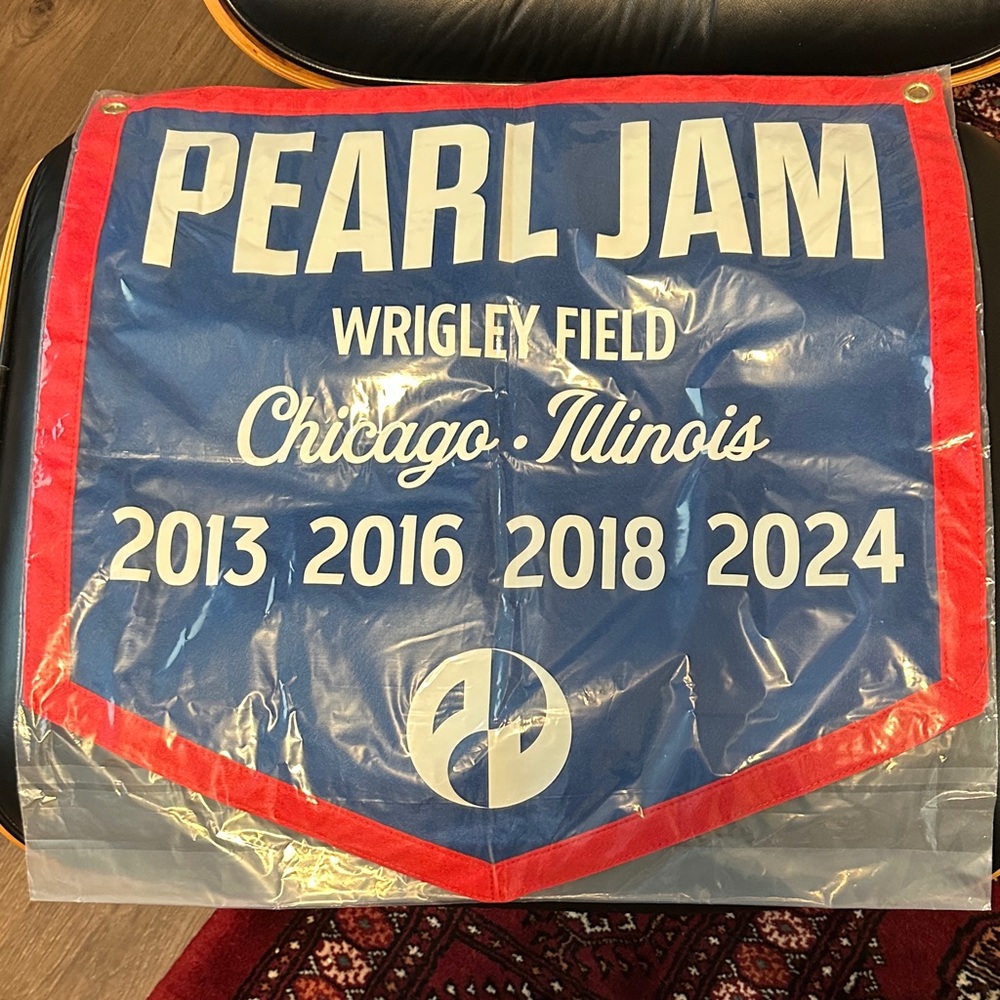 Pearl Jam Wrigley Field Banner